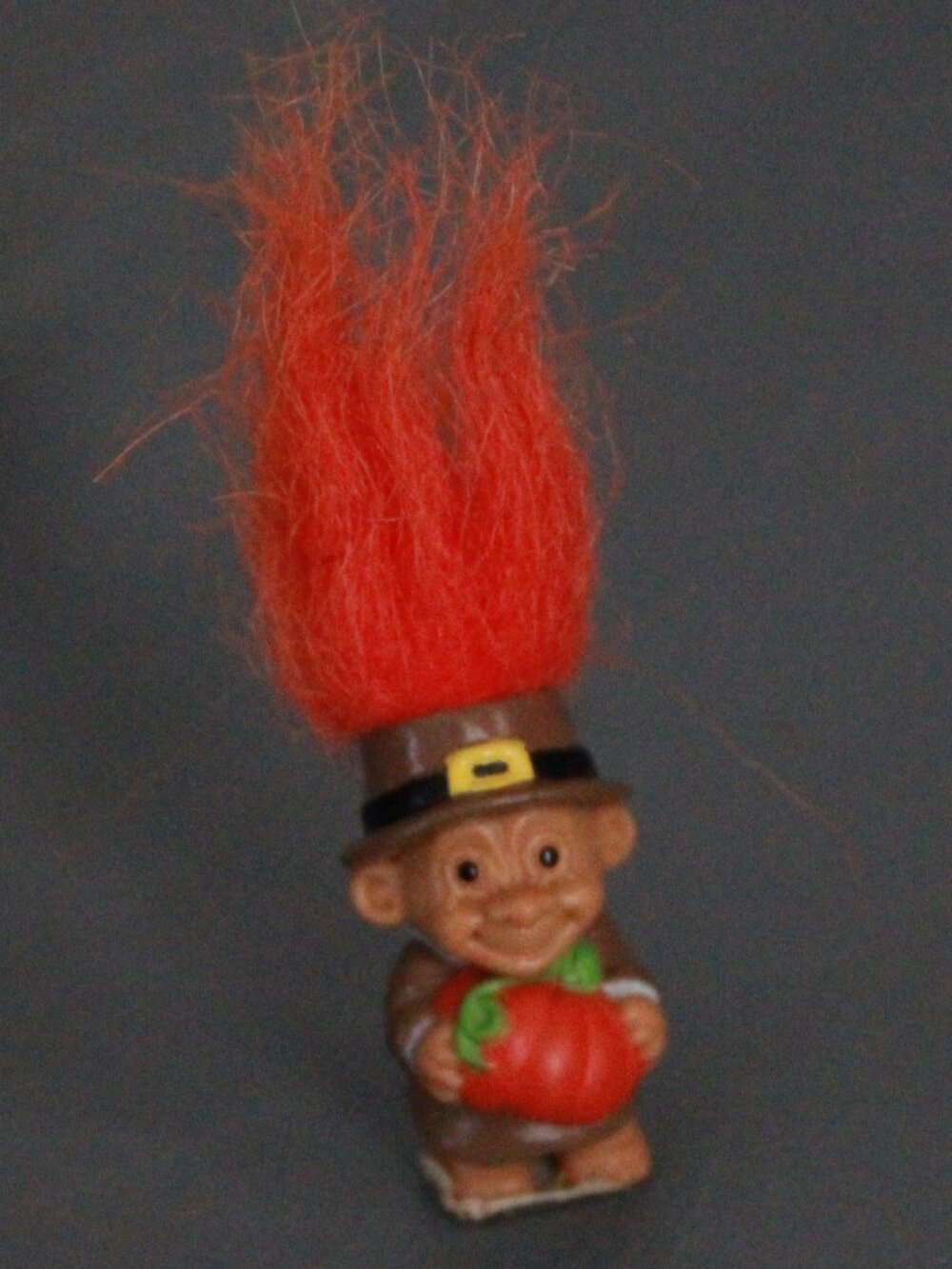 Vintage Russ Thanksgiving Themed Troll Mini Figurine